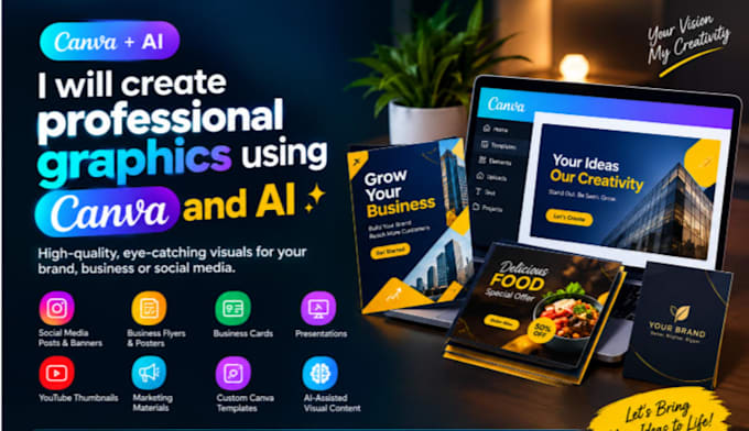 create canva designs and ai graphic designs