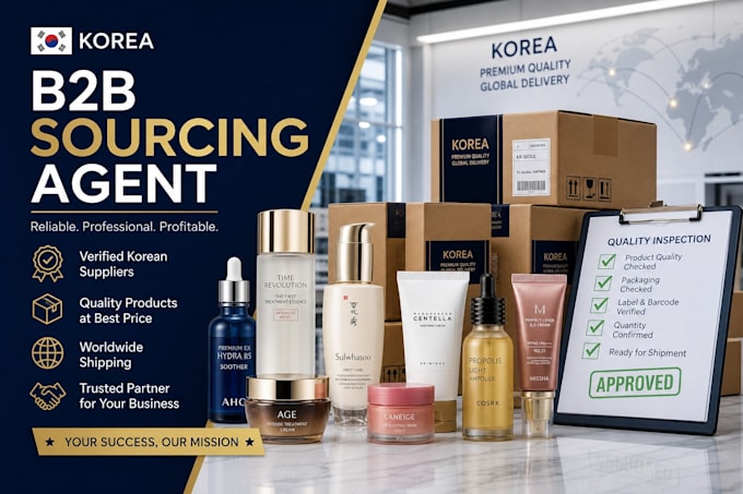 be your sourcing agent in korea