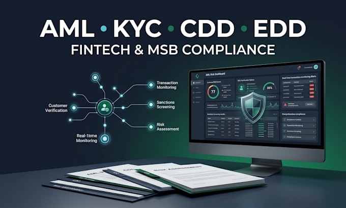 create your aml kyc cdd edd compliance program for fintech msb