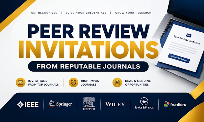 provide peer reviewer invitations from reputable journals