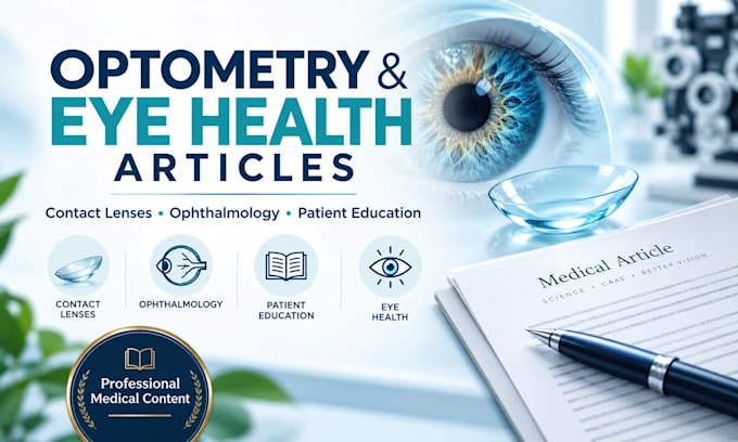 write contact lens, optometry, ophthalmology, and eye health articles