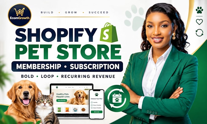 setup shopify pet store membership subscription bold loop recurring revenue