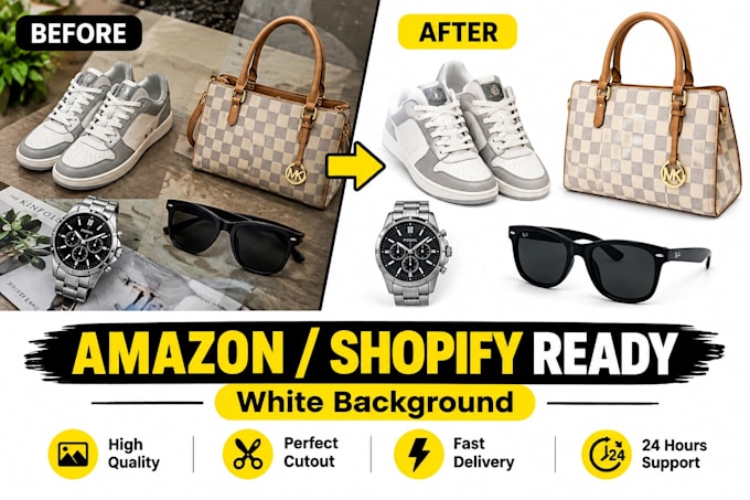 do background removal, shadow creation, retouching, color change