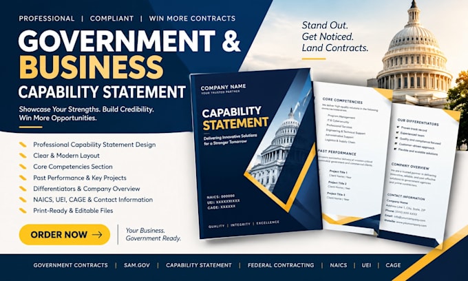 design government capability statement business capability statement