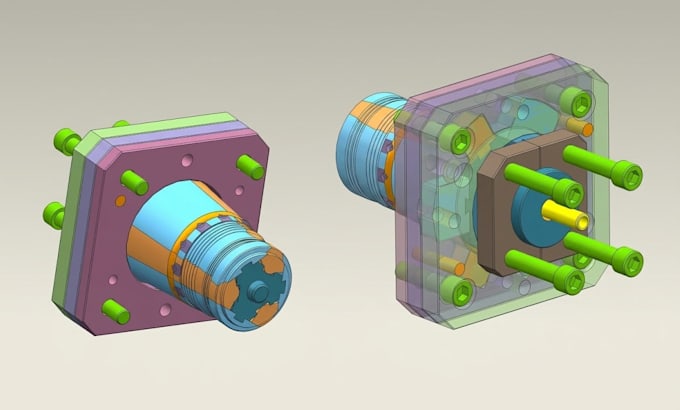 injection mold, plastic, core cavity, siemens nx, solidwork for manufacturing