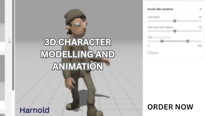 create 3d character models and animations for unreal engine game