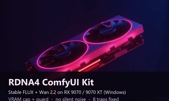 build a custom comfyui workflow or fix your amd radeon comfyui setup