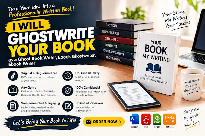 ghostwrite your book as a ghost book writer, ebook ghostwriter, ebook writer