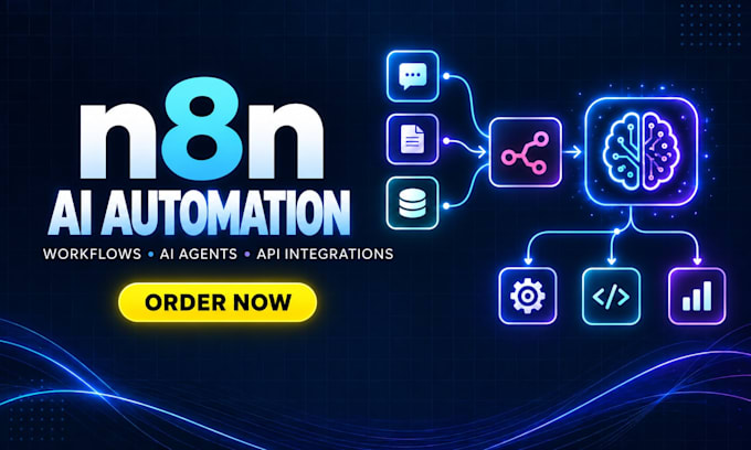 create ai automation with n8n, API integrations, and ai agents