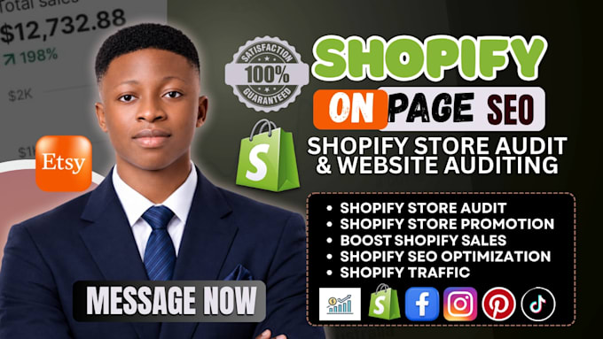 do shopify store audit, improve shopify SEO to boost shopify sales