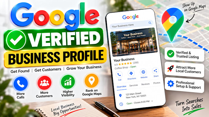 create verified google business profile listing