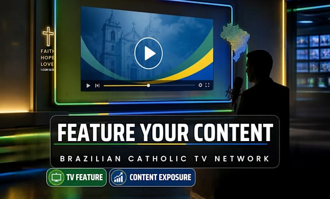 feature your content on a brazilian catholic tv network