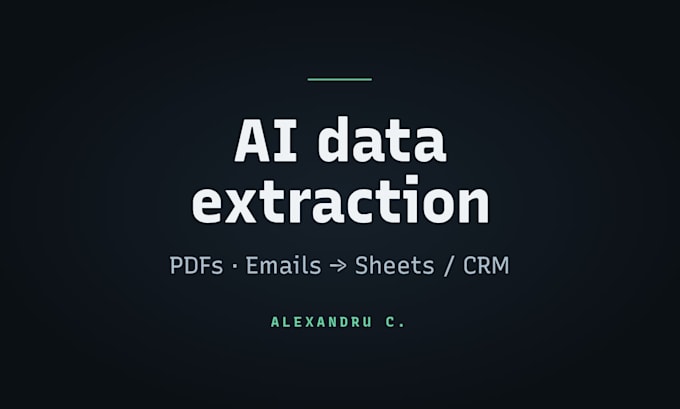 automate pdf and email data extraction to google sheets or crm with ai