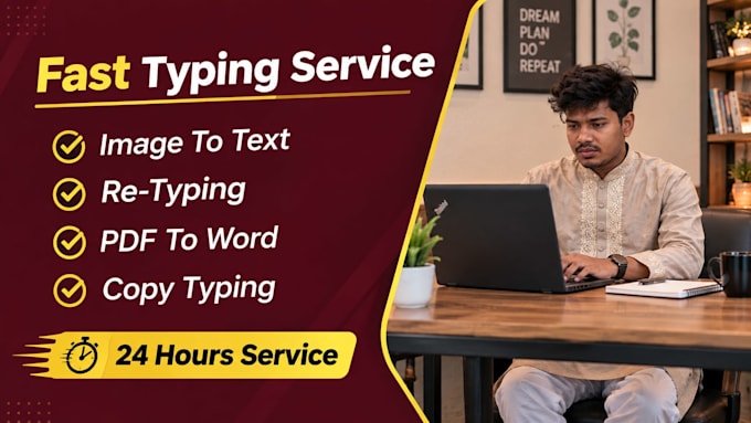 retyping PDF, images and scanned document accurately