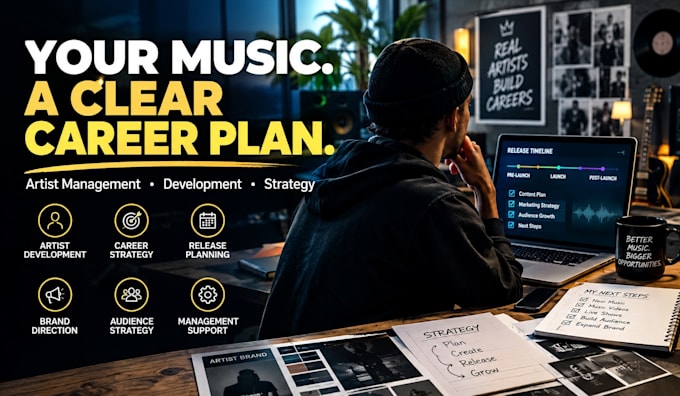 be your artist manager for career development