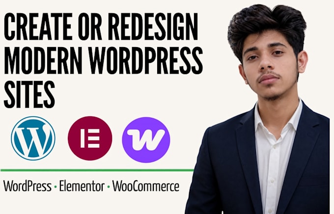 create or redesign a modern responsive wordpress website