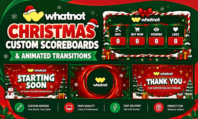design whatnot christmas custom scoreboards and animated transitions