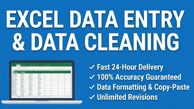 do expert excel data entry and data cleaning
