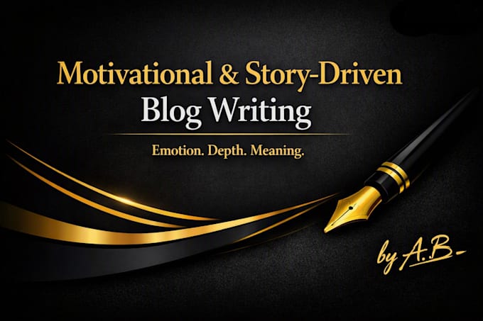 write emotional motivational and story driven content