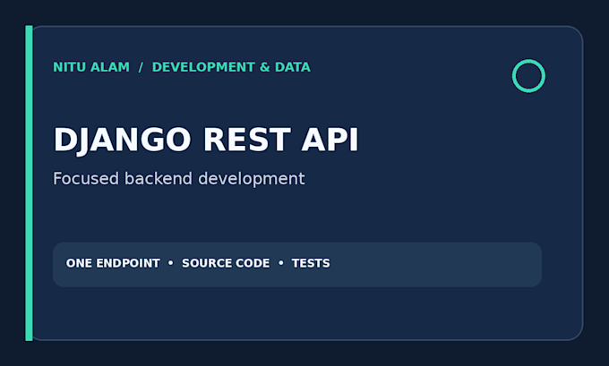 develop django rest apis for your web application