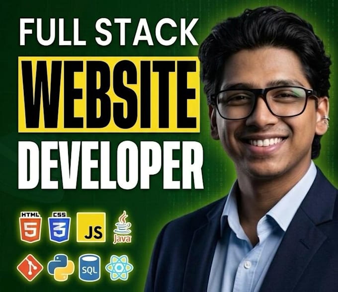 build website as full stack developer, front end developer, backend developer