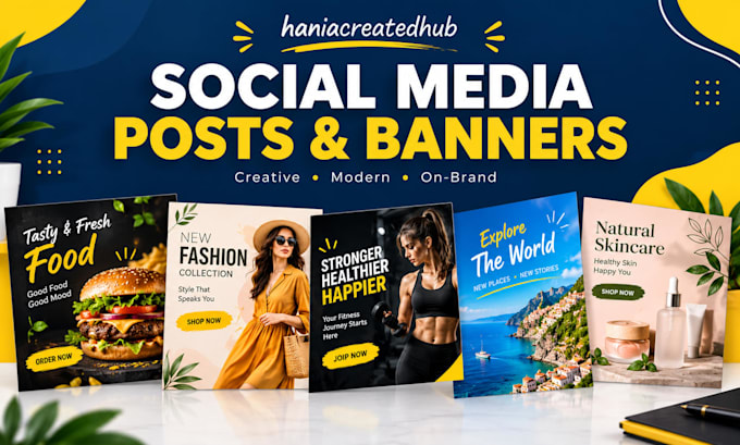 design social media posts and banners