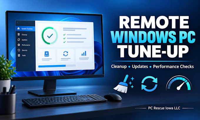 provide a remote windows PC tune up and cleanup