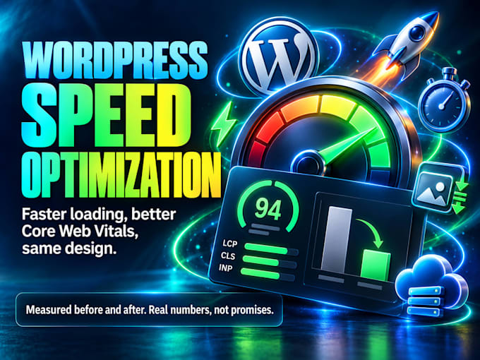 speed up your wordpress site and fix core web vitals