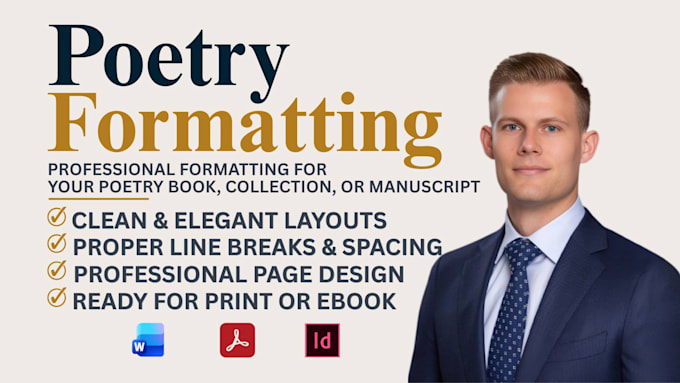 do poetry book formatting and book layout