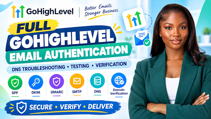 fix gohighlevel delivery spf dkim dmarc SMTP spam domain authentication errors