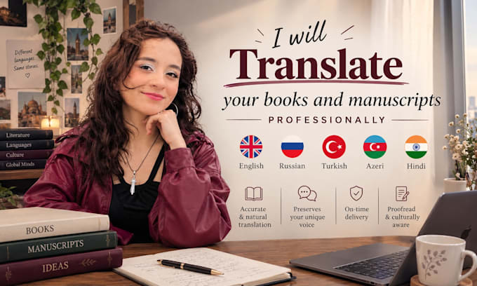 translate your books and manuscripts professionally
