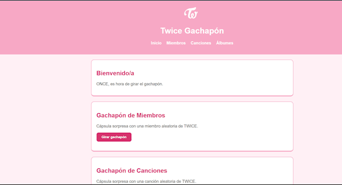 lo haré una página web simple en HTML, CSS y javascript