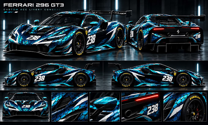 design a custom racing livery for your simracing car