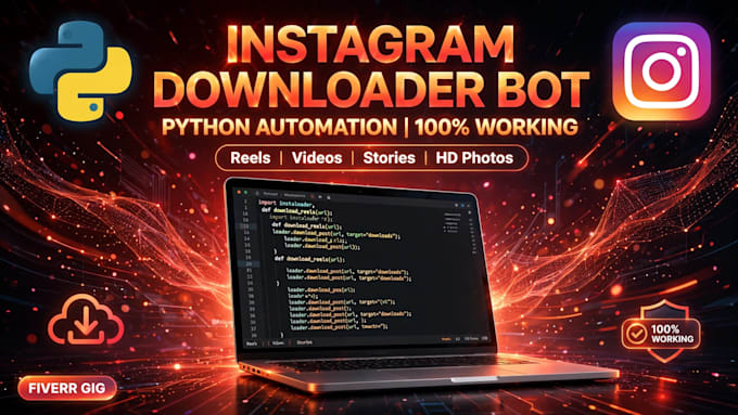 create python script automation downloader and bot