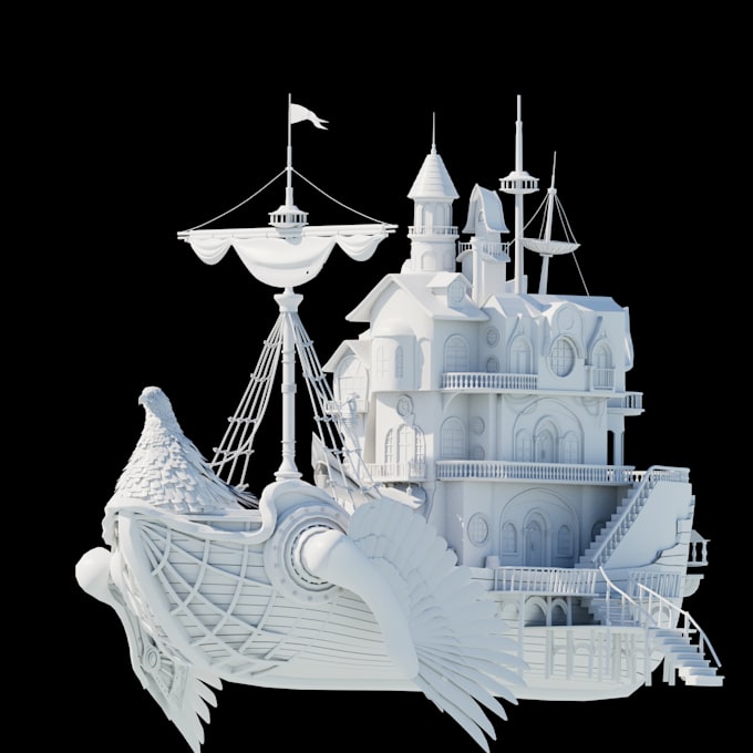 create 3d hard surface models and mechanical asset design