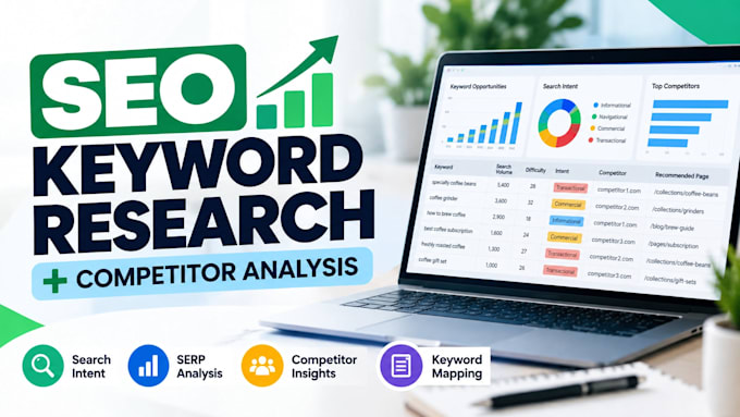 do SEO keyword research and competitor analysis