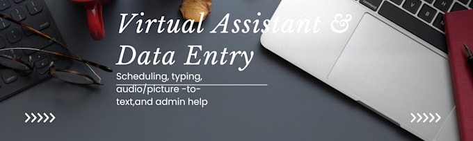be your virtual assistant for data entry typing and scheduling