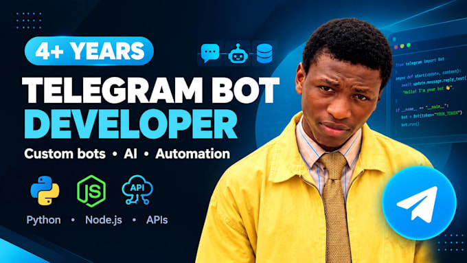 develop telegram bot, bot api, custom telegram bot, discord bot