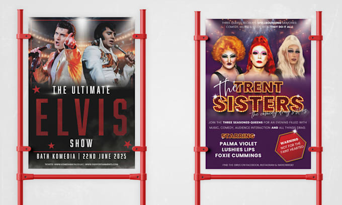 design a professional concert tour poster
