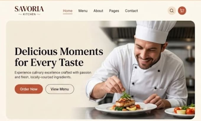 design food website cafe website catering website restaurant website