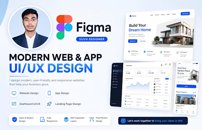 do UI UX design, website or mobile app ui ux design