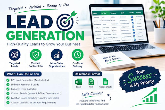 do targeted b2b lead generation and build a qualified leads list