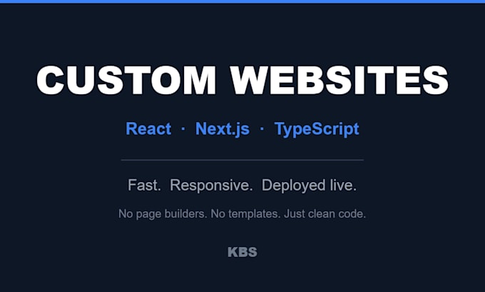 build a custom website with react and next js