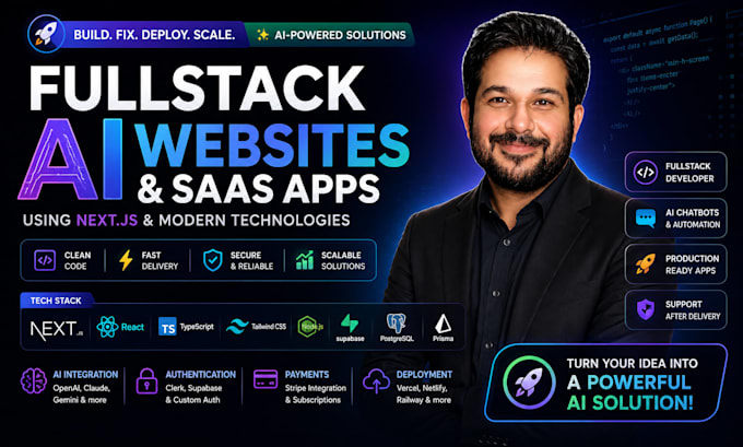 developed fast modern and ai assisted website development