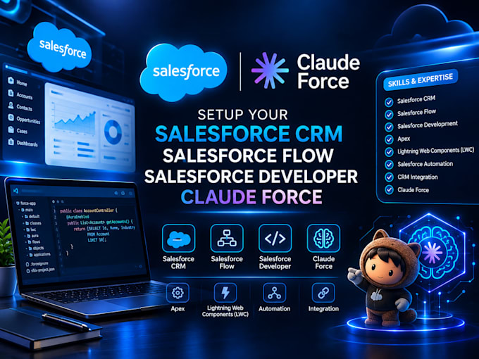 setup your cloud salesforce,salesforce flow, salesforce developer,salesforce