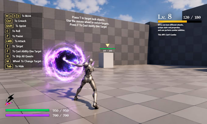 create rpg combat mechanics and abilities in unreal engine