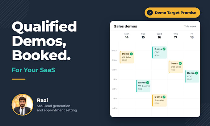 do saas lead generation and book qualified demos for your saas product