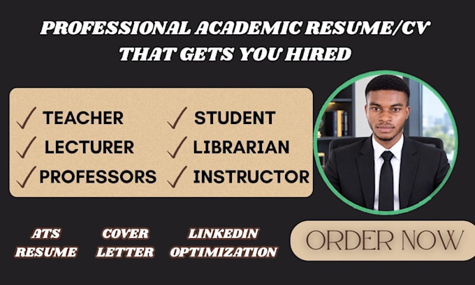 write, edit, and format an academic CV, resume, and cover letter