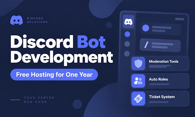 make a custom coded discord bot for you