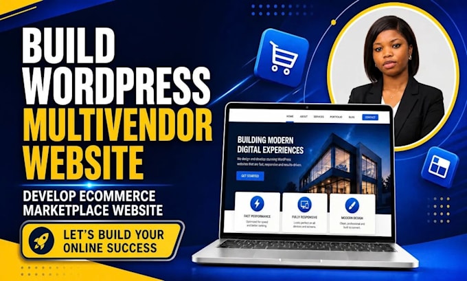 build wordpress multivendor website, develop ecommerce marketplace website